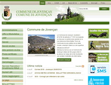 Tablet Screenshot of comune.jovencan.ao.it